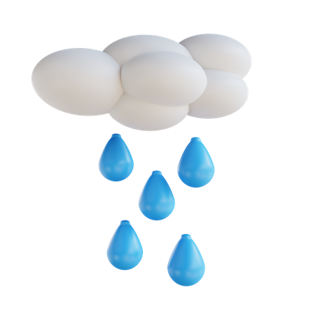 Pluie  3D Icon