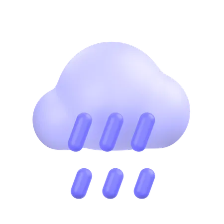 Pluie  3D Icon