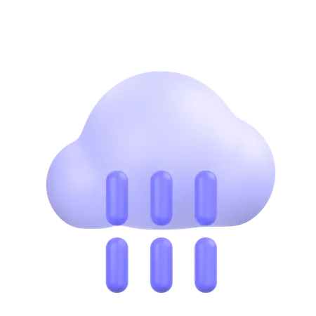 Pluie  3D Icon