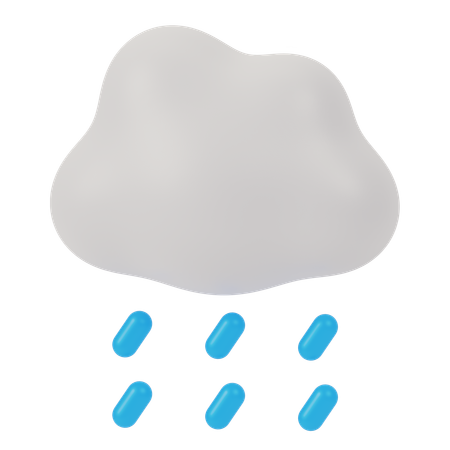 Pluie  3D Icon