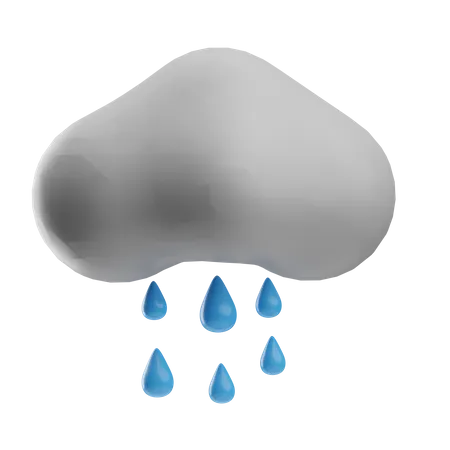 Pluie  3D Icon