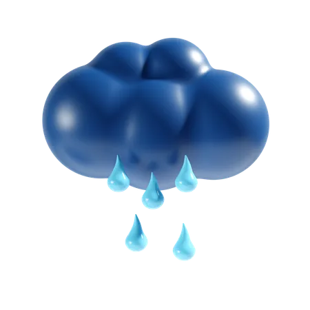 Pluie  3D Icon