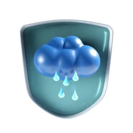 Pluie  3D Icon