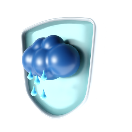 Pluie  3D Icon