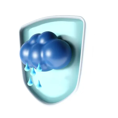 Pluie  3D Icon