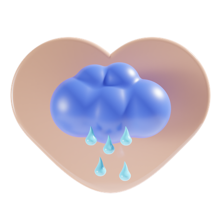 Pluie  3D Icon