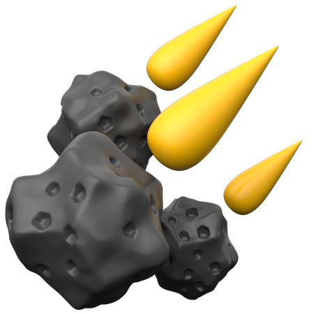 Pluie de météorites  3D Icon