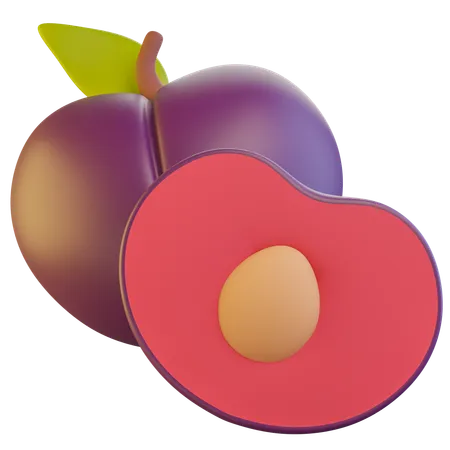 Plum  3D Icon