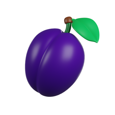 Plum  3D Icon