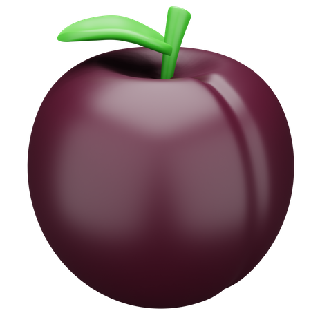 Plum  3D Icon