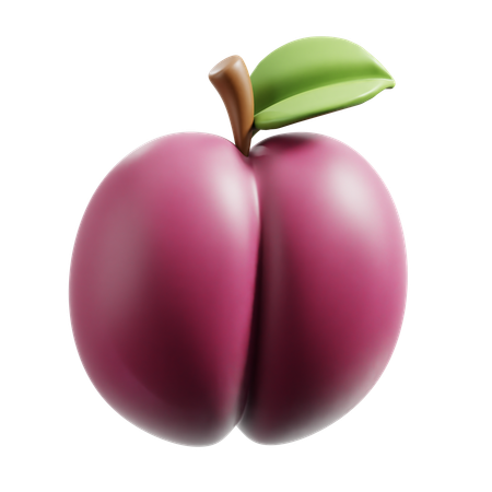 Plum  3D Icon