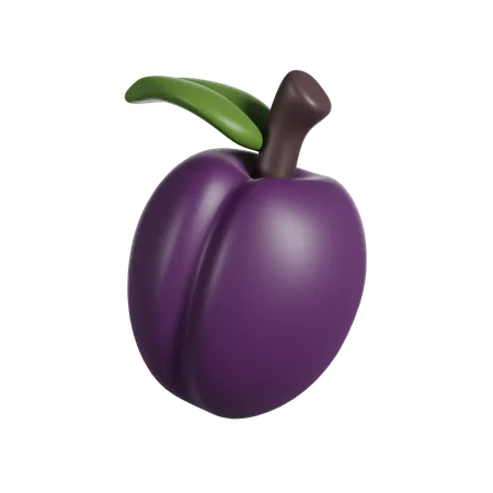 Plum  3D Icon