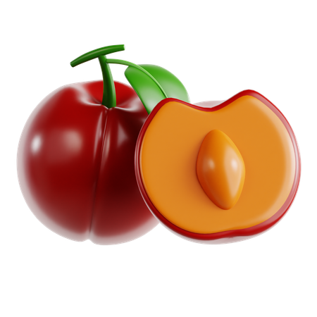 Plum  3D Icon