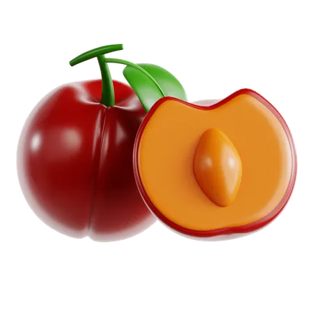 Plum  3D Icon