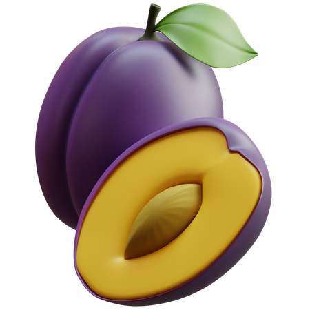 Plum  3D Icon