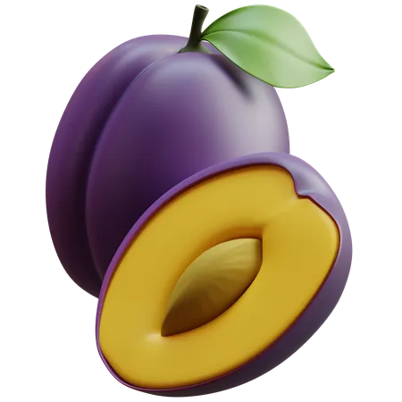 Plum  3D Icon