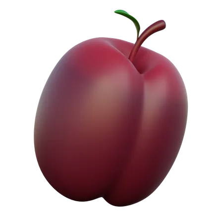 Plum Fruit  3D Icon