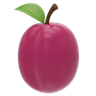free 3d plum fruit 