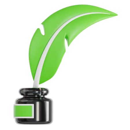 Pluma  3D Icon