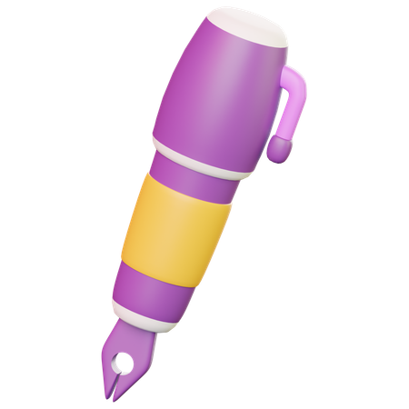 Pluma fuente  3D Icon