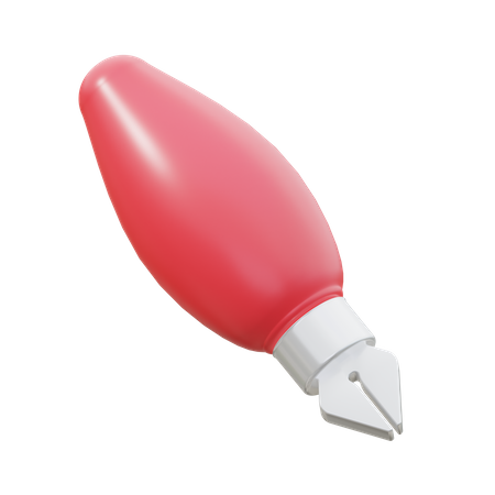 Pluma fuente  3D Icon