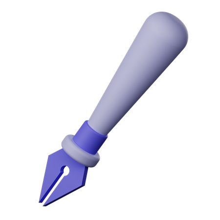 Pluma fuente  3D Icon