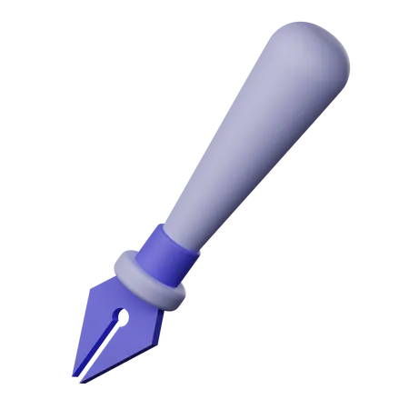 Pluma fuente  3D Icon