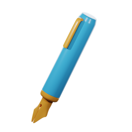 Pluma fuente  3D Icon