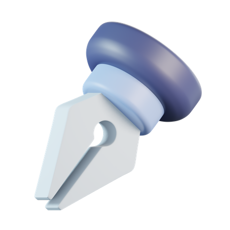 Punta de pluma estilográfica  3D Icon