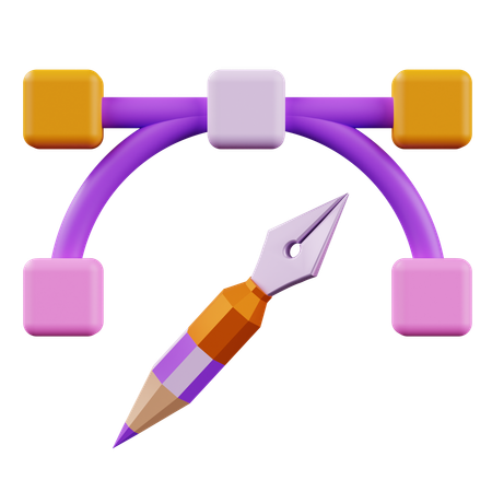 Gradiente de pluma  3D Icon