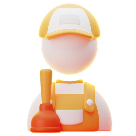 PLUMBER MAN  3D Icon