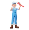 Plumber Showing Thumbs Up