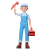 Plumber With Toolbox