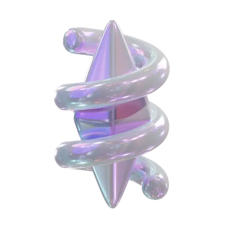 Forme de tourbillon de plomb  3D Icon