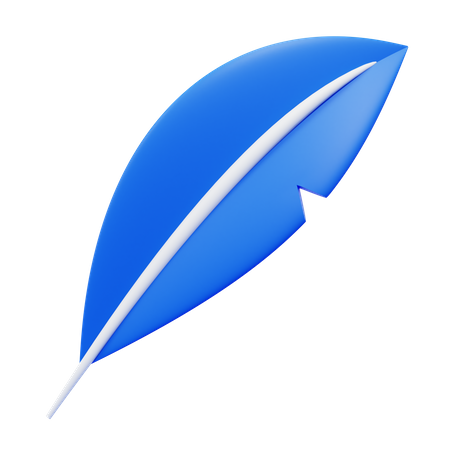 Plume de couleur  3D Icon