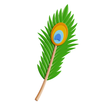 Plume de paon  3D Icon