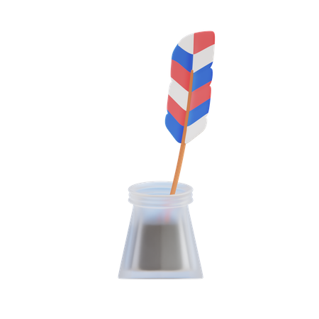 Plume d'oie  3D Icon