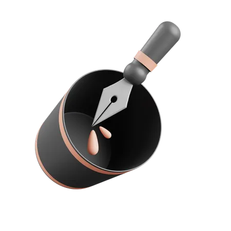 Stylo plume  3D Icon