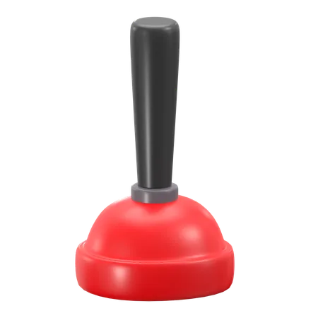 Plunger 3 D Cleaning Service Icon 3D Icon