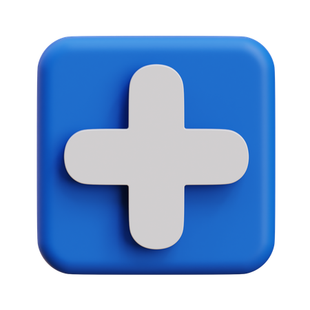 Plus  3D Icon