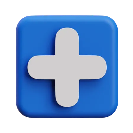 Plus  3D Icon
