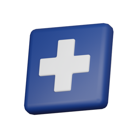 Plus  3D Icon