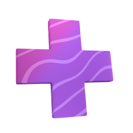 Plus  3D Icon