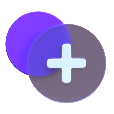 Plus  3D Icon