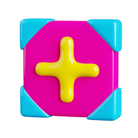 Plus  3D Icon