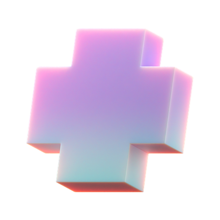 Plus  3D Icon