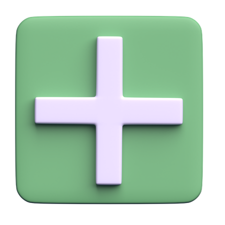 Plus  3D Icon