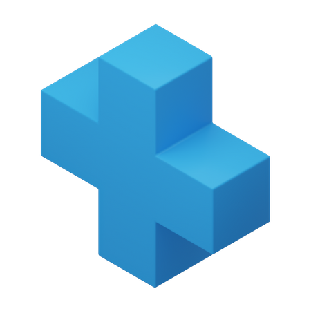 Plus  3D Icon