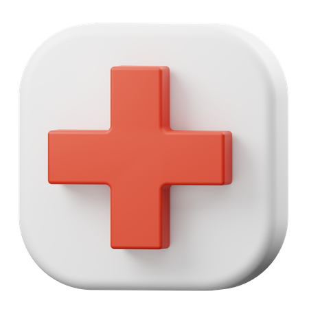 Plus  3D Icon