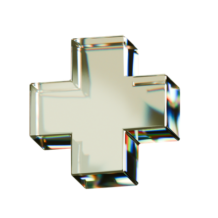 Plus  3D Icon